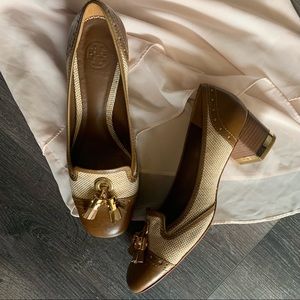 Tory Burch canvas heels